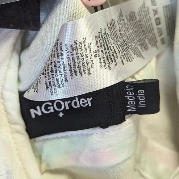 Dolls Kill NGOrder Green Pink Flower Sky Print Denim Fisherman Hat Wide Brim NWT - Picture 3 of 7